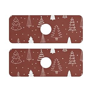Super Absorbent Faucet Absorbent Mat Christmas Trees Washable Sink Organizer For Bar &Amp; Rv 3 41zohtwfpml. sl500 . ss300