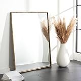 SAFAVIEH Couture Collection Trish Brass 36 x 48-inch Rectangle Metal Accent Mirror