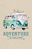Adventure Calling Van Bus Caravan Camping & Hiking Journal, Dot Grid: Notebook for Bullet Journaling