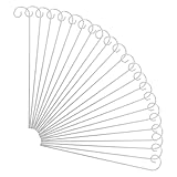 Veemoon 20 Ganci da Pastore in Metallo per Esterni Picchetto Porta Segnaposto per Piante e Lanterne da Giardino Resistenti e Facili da Usare Set da 20 Pezzi per Organizzazione Orto e