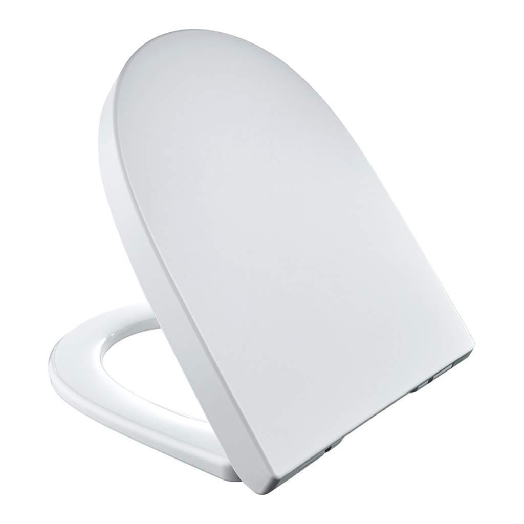 MOBYGKFY Toilet Seat,Cachet Elongated White, with Grip-Tight Bumpers, Quiet-Close, Quick-Release Hinges, Quick-Attach Hardware