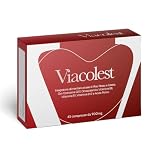 VIACOLEST Integratore Colesterolo con Riso Rosso Fermentato, 45 Compresse | Monacolina K 2,9 mg, Coenzima Q10, Cassia Nomame, Vitamine B1, B6, B12 e Acido Folico