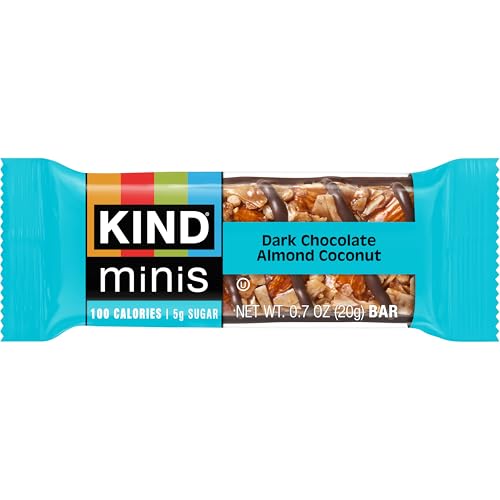 KIND Mini Snack Bars Variety Pack, Gluten Free, Low Sugar, Low Calorie Snacks, Dark Chocolate Nuts & Sea Salt, Caramel Almond & Sea Salt, Dark Chocolate Cherry Cashew, 80 Count - image 3