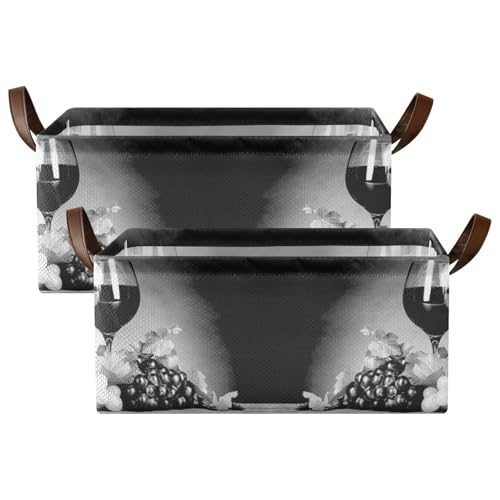 Kjovgcb �����`���[�o�X�P�b�g�r���A���U�[�n���h���t���܂肽���ݎ��{�b�N�X�A�L�b�`���p�o�X�P�b�g�I�[�K�i�C�U�[ 16.9x11.4x7.75�C���` ���B���e�[�W���C���O���X �O���[�v �u���b�N �z���C�g 2��