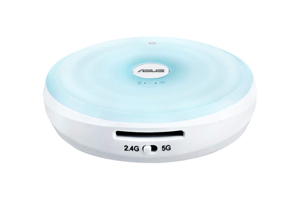 Asus Travelair AC 32GB Wireless USB Flash Drive and SD Card Reader, White/Blue - WSD-A1