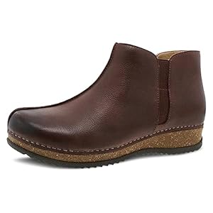 Dansko Makara Ankle Boot – Dual-Density Cork/EVA Midsole and Lightweight Rubber Outsole Provide Durable and Comfortable Ride on Patented Stapled Construction