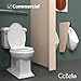 Soft Close Toilet Seat, Fit Elongated and Oval Toilets, Quick Release Hinges for Easy Clean, Two Mounting Options for Easy Installing, Heavy Duty, Never Loosen, White