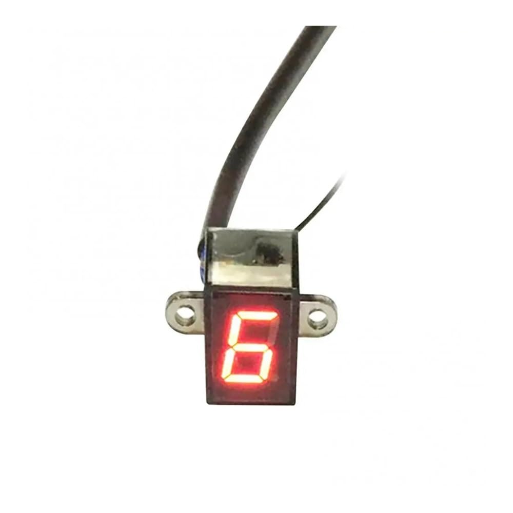 Indicador de Marcha Indicador de Marchas Digital Universal para Motocicleta, Pantalla de 12V, Sensor de Palanca de Cambios, indicador de Marchas Digital