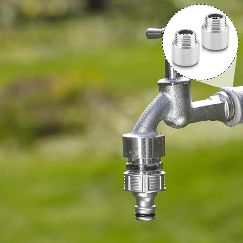2 Stück Hahnverlängerung 1/2 Zoll,Eckventil 1/2 Zoll Selbstdichtend,Duschkopf Verlängerung,für Hahnverlängerung Fitting,WasserhäHne,Eckventile,DuschköPfe,GewindeverläNgerung Wasseranschluss