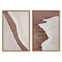 SIGNWIN Framed Canvas Wall Art Colorful Beach Canvas Prints Home Artwork Decoration for Living Room,Bedroom - 16