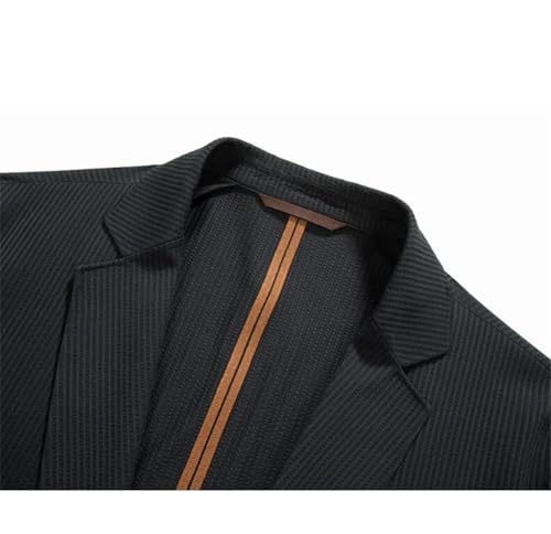 Disimlarl Men's Business Casual Suit Jacket Solid Color Thin Suit Coat Notched Collar Formal Outwear3