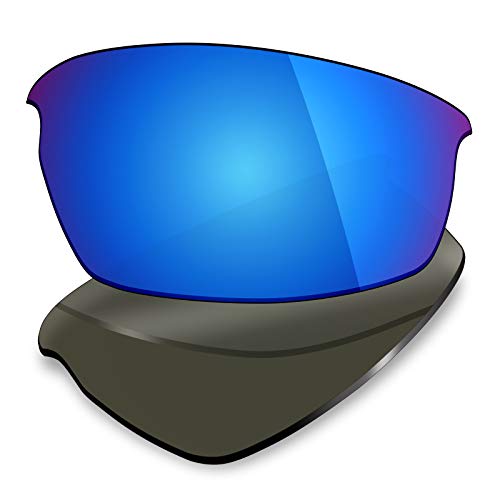 Image of Mryok 4 Pair Polarized Replacement Lenses for Oakley C Wire 2011 Sunglass - Stealth Black /Fire Red /Ice Blue /Silver Titanium