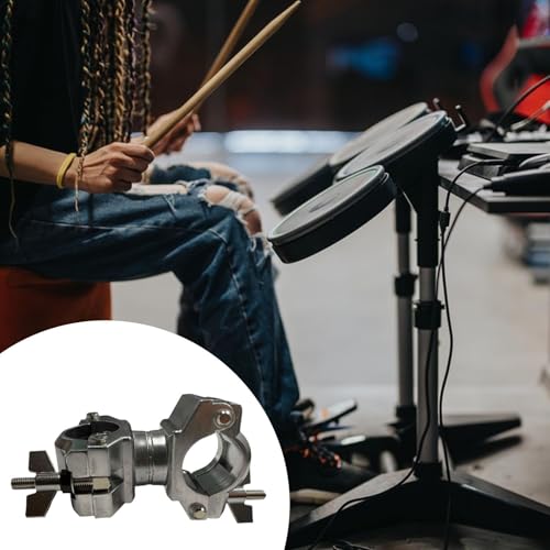 Clamp múltiple para rack de batería, soporte resistente y firme para instrumentos musicales, metal antióxido miniatura 5