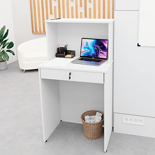 Balcão Caixa Atendimento Comercial Recepção 600x420 NetMobil (Branco)