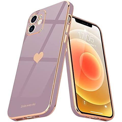 Teageo iPhone 12 Cute Heart Case Cover