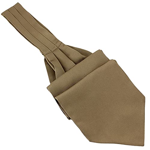 Lavallière à nouer en soie marron dune Tony & Paul pour costume homme