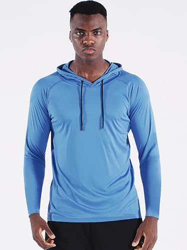 Cadmus Men's Hoodies Pullover Quick Dry Hooded Sweatshirt Breathable Long Sleeve Running Sports Gym Top UPF 50+ SunProtection Fishing T Shirt - Image 4