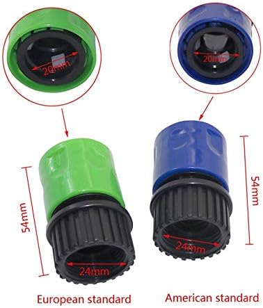 Garden Hose Connection Accessories Greenhouse Thread Quick Connector USA standard/European standard Hose Connector 3/4" Female Thread Joints 50 Pcs (Color : Europe norm thread, Diameter : 3/4'')