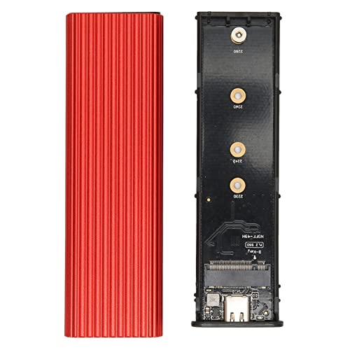 Adaptador carcasa SSD M.2 NVMe USB C 3.1 Rojo miniatura 1