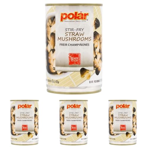 MW Polar Mushrooms, Stir Fry Mushrooms, 15oz (Pack of 4)