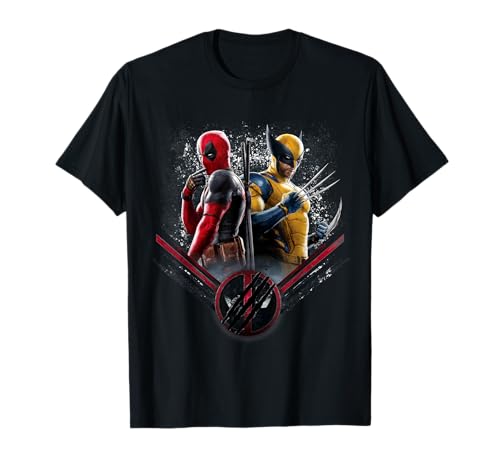 Marvel Studios Deadpool & Wolverine Side-by-Side Claw Icon T-Shirt