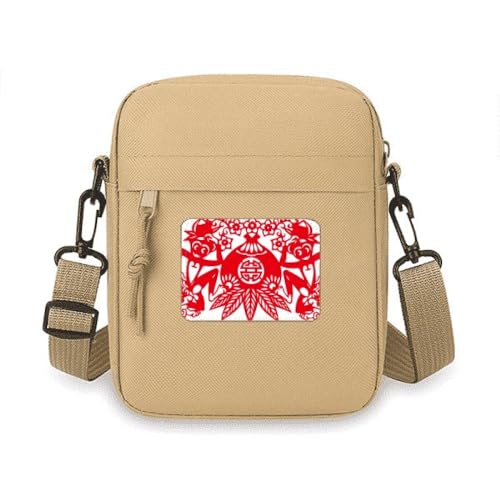 Sac à bandoulière pour téléphone portable Singe du zodiaque chinois