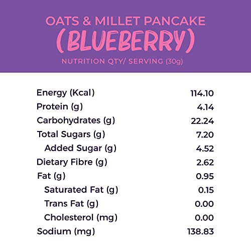 Image of Foodstrong Oats & Millets Blueberry & Double Choco Chip Waffle & Pancake Mix, High Protein & Fibre, No Maida, No Refined Sugar - With Jaggery, Eggless Instant Breakfast Mix 250g x Pack of 2