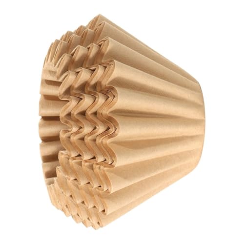 our fave Papel de filtro de café sin blanquear para goteros de cono, hojas de filtro de alta eficiencia, accesorios sostenibles