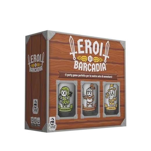 Cranio Creations – Eroi di Barcadia – Il Party Game Perfetto per La Vostra Sete di Avventura – Dungeon da Costruire, Sfide e Bevute | Edizione Italiana