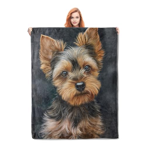 Couverture en peluche douce Yorkshire chaude légère décoration chambre