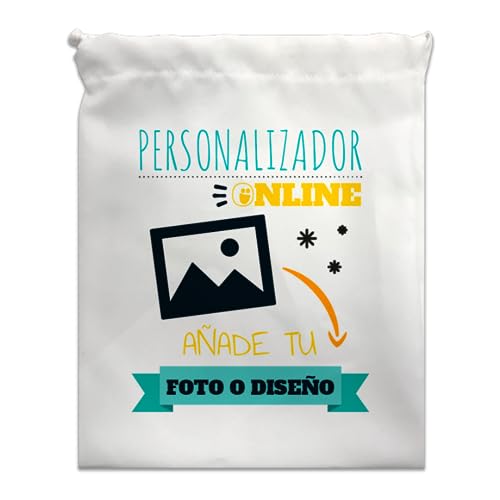 CUAC REVOLUTION Bolsa de merienda Personalizada con Foto y/o Texto. Bolsa merienda Infantil. Bolsa para Almuerzo. Bolsa Almuerzo Infantil. Ideal para el Cole y guarderías.