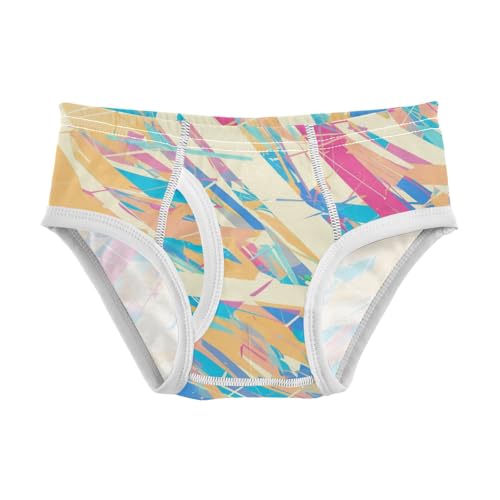 KLL Colorful Pattern Boys Toddler Cotton Nighttime Underwear Breathable Undies