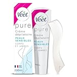 VEET PURE - Crème Dépilatoire Corps & Jambes - Peaux Sensibles - Sans Odeur d'Amoniaque - 200ml