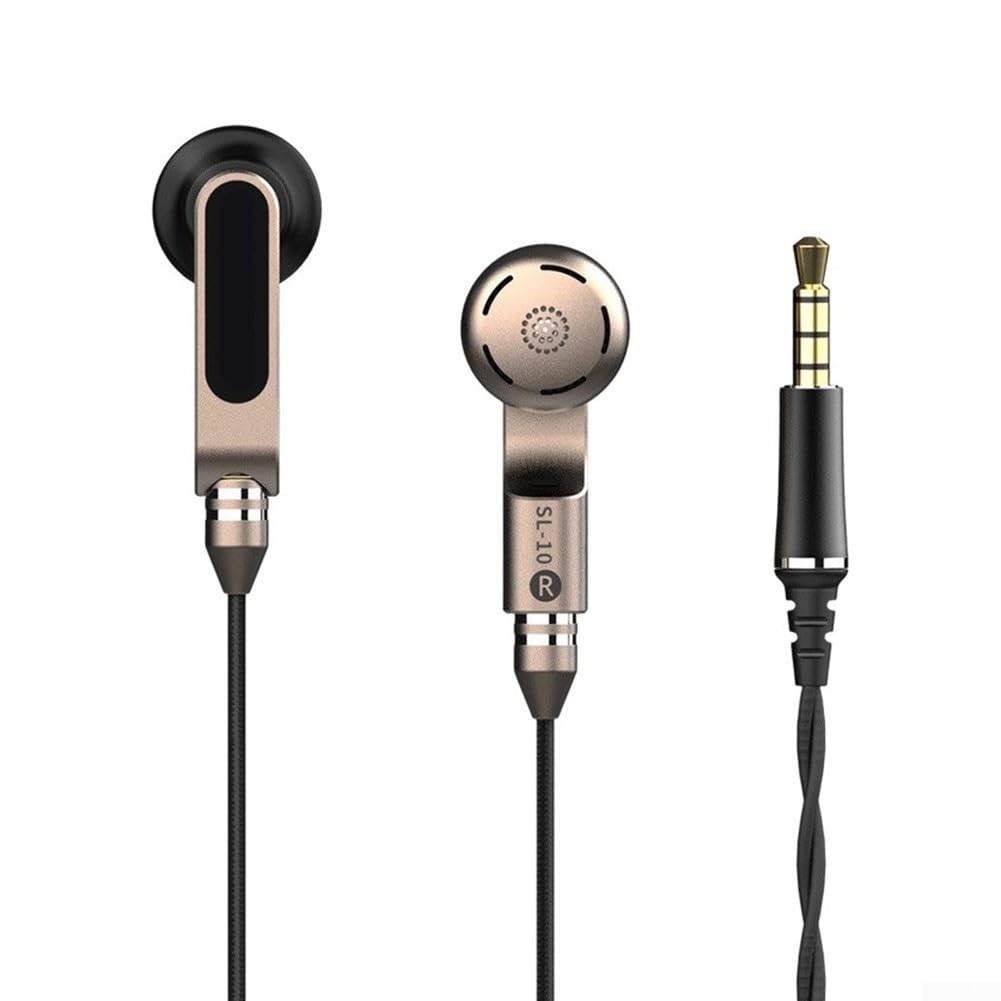 MMCX - Cuffie con cavo aperto, adatte per Android con doppio driver dinamico ad alta fedeltà, cavo staccabile (3,5 mm)
