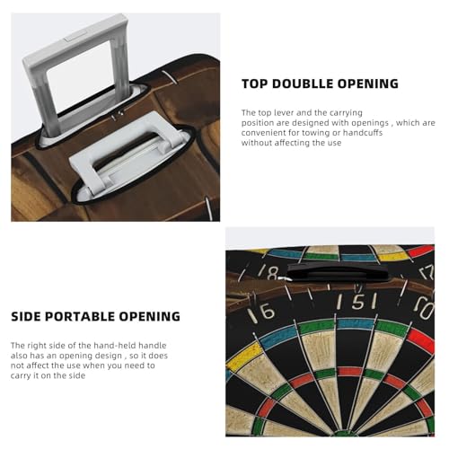 Travel Luggage Cover Fashion Suitcase Protector Dart Board Spandex Baggage Covers Washable Suitcase Covers Anti-Scratch Luggage Cover Protectors Fits 18-32 Inch Suitcases X-Large4