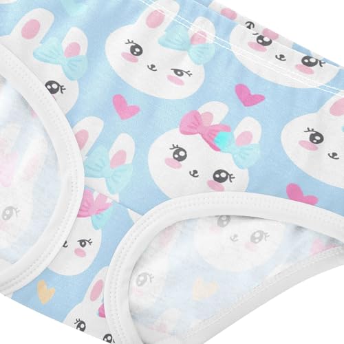 Joisal Cute Rabbits Cartoon Blue Toddler Girls Underwear 2t Cotton Panties Little Girl Designer Briefs Kids Undies4