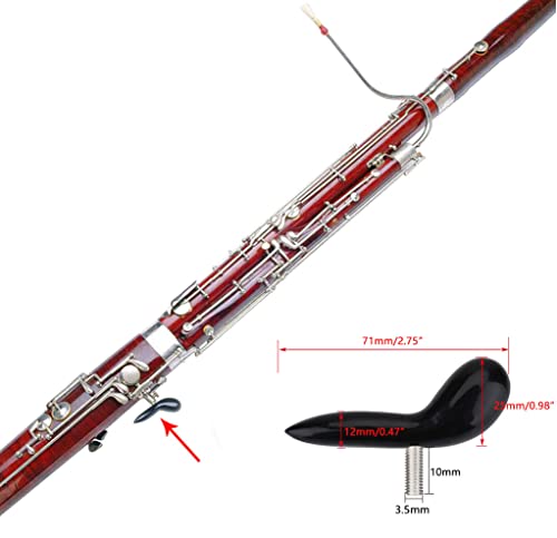 image for TUOREN Bassoon Hand Saddle Rest Holder Thumb Rest Bassoon Instrument P