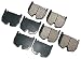 Akebono EUR983 Euro Ultra Premium Ceramic Disc Brake Pad Kit