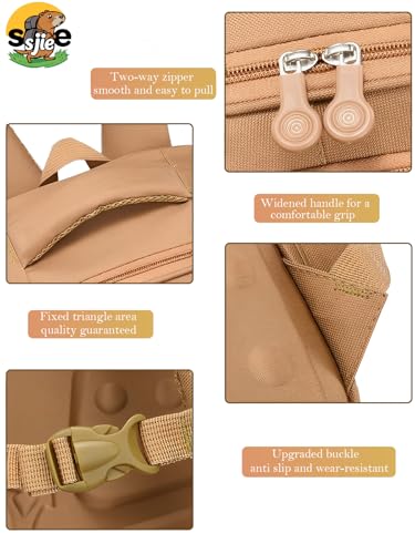 Waterproof Capybara Backpack,Large-capacity Kawaii capybara bag with 11-Piece Accessories (Badges, Pendants, Plush capybara, Stickers and others)4