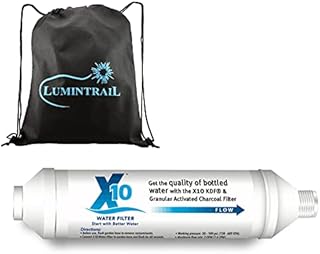 Lumintrail Spa Marvel X10 Water Filter, Granulated Activated Charcoal Filter, in-Line Hose Pre-Filter for Hot Tub & Spas, with a Drawstring Bag