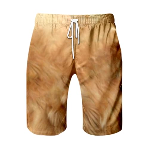 Generisch Badehose Herren Lustige Hunde-Strandhose, Leichte Atmungsaktive Shorts, Sommer Lässige Shorts, Weiche Heim-Nachtwäsche, Niedliche Tier-Bedruckte Unterhose, Schwimmhose