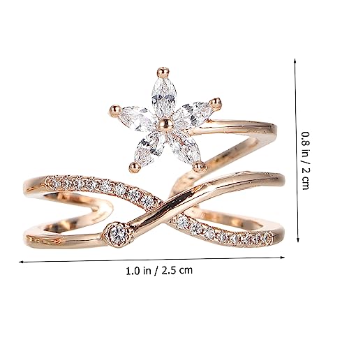 Anneaux fidget anti-stress et bagues d'ongles ajustables pour femme - 6