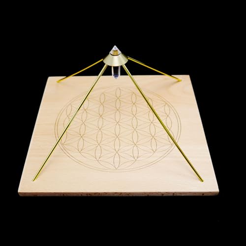 Mutochy Wooden Crystal Stand for Chakra Healing Crystals, Kitulti-Functional Design