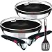 Produktbild Tefal Ingenio Induktion Pfannenset 7 teilig, 24 + 28 cm mit Abnehmbaren Griff, Antihaft Pfanne, Titanium Excellence Antihaftversiegelung, Induktionsherd geeignet, Backofen geeignet, Spülmaschinenfest