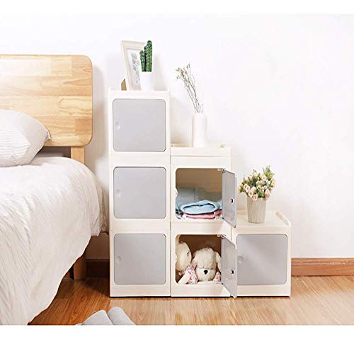 Meuble de rangement de chevet en plastique et bois MU pour votre chambre