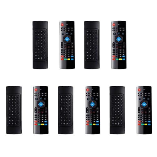 Hndhbfgrt 5X MX3 Fly Air Mouse Control Remoto de Voz Inteligente 2.4G Teclado InaláMbrico para TV Caja Android Mini Mi Caja