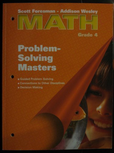 Math: Problem Solving Masters, Grade 4: Scott Foresman: 9780201312713 ...