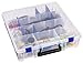Flambeau Outdoors 9007 Tuff Tainer, Fishing Tackle Tray Box, Includes [12] Zerust Dividers, Double Deep, Half Bulk, 19 Compartments