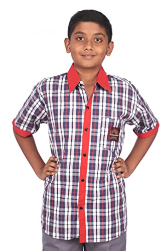 Image of D V Boys Cotton Regular Fit Uniform Shirt