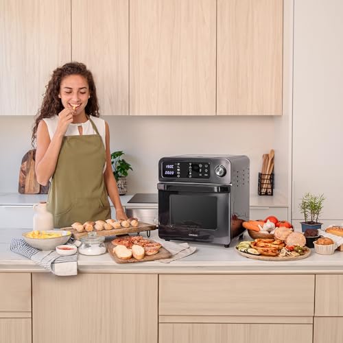 Miniatura 6 de Cecotec Horno Freidora Bake Fry 1500 Touch. 15 Litros, 1700 W, Resultados Más Sanos, Pantalla Táctil, 10 Menús Predeterminados, Acero Inoxidable, 60-230 , Kit De Accesorios